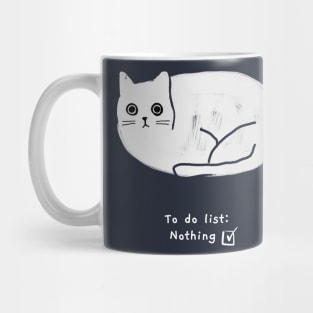 To do list (white caption) Mug